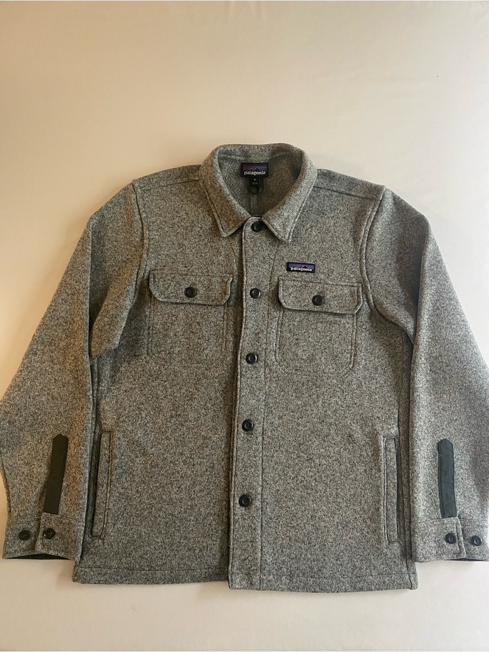 Patagonia Better Sweater Shirt Jacket Men Medium Heather Gray Button Up - Picture 2 of 12